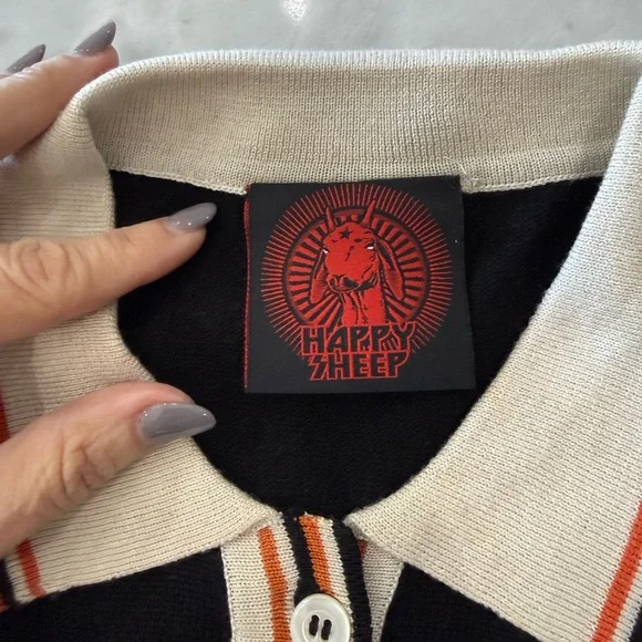 Happy Sheep Polo Sweater - Picture 2 of 7